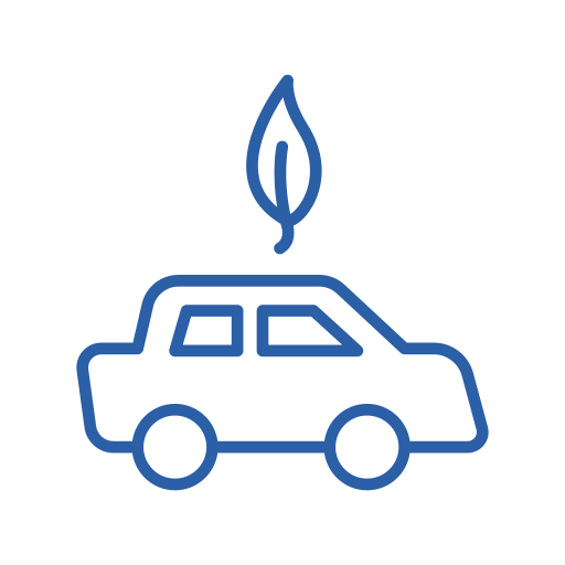 Electric Car Generic Blue icon