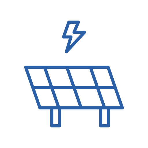 Solar Energy Generic Blue icon