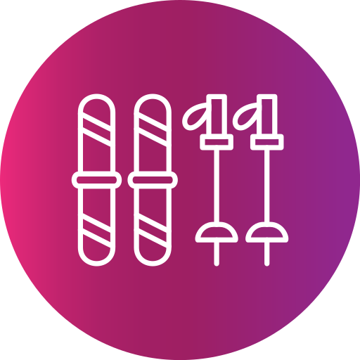 attrezzatura da sci Generic Flat Gradient icona