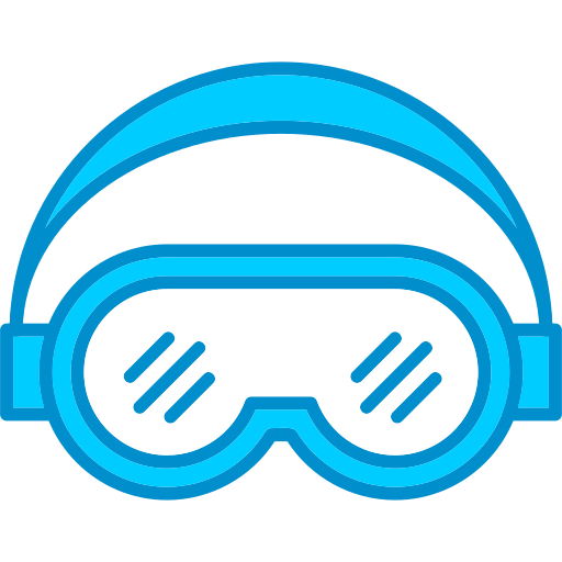 Ski goggles Generic Blue icon
