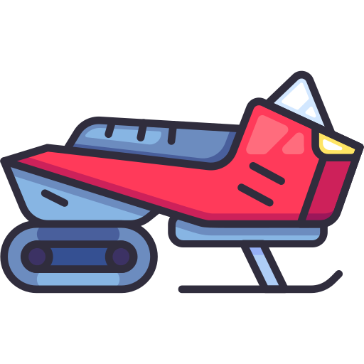 Snowmobile Generic Outline Color icon