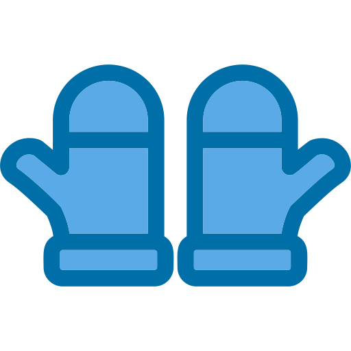 winter handschoenen Generic Blue icoon