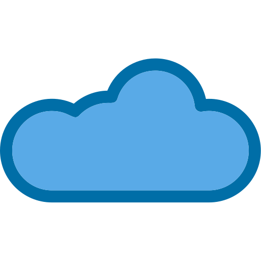 Cloud Generic Blue icon