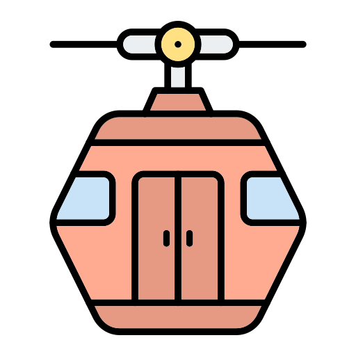 cabine de téléphérique Generic Outline Color Icône