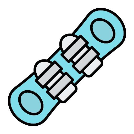 Snowboard Generic Outline Color icon