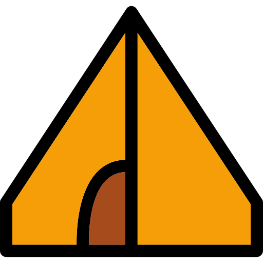 텐트 Generic Outline Color icon