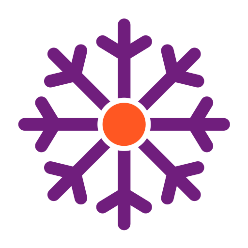 sneeuwvlokken Generic Flat icoon