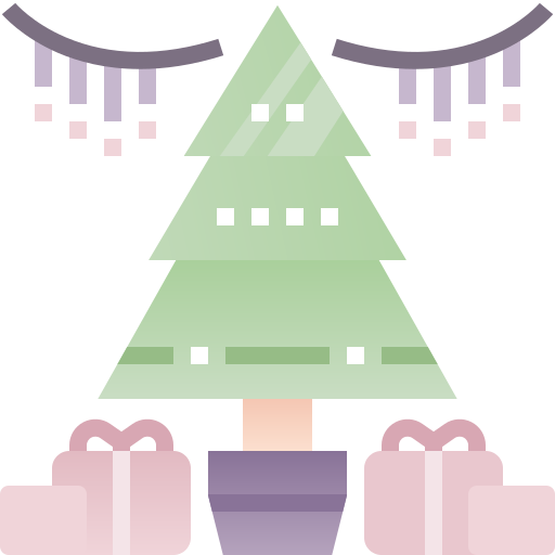 Рождественская елка Pixelmeetup Flat иконка