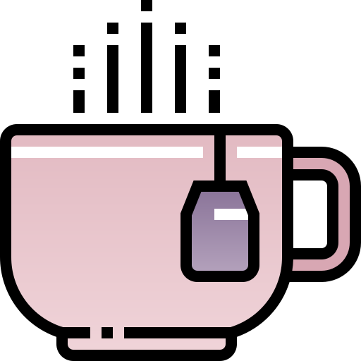 gorąca herbata Pixelmeetup Lineal Color ikona