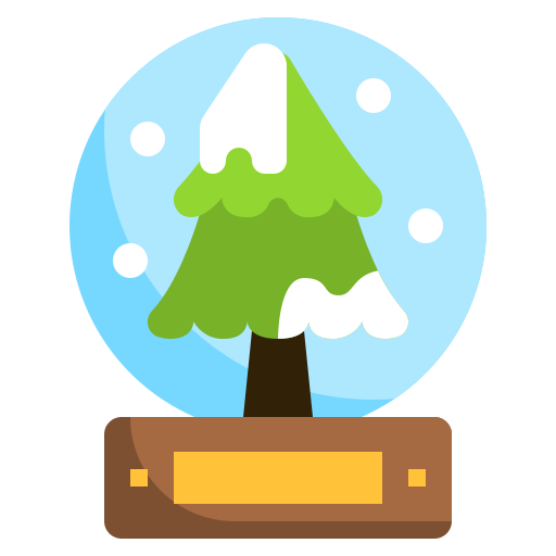 globo de nieve Surang Flat icono