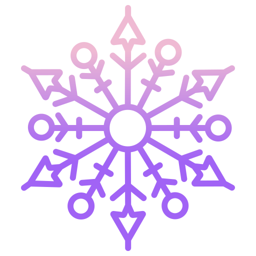 Snowflake Icongeek26 Outline Gradient icon