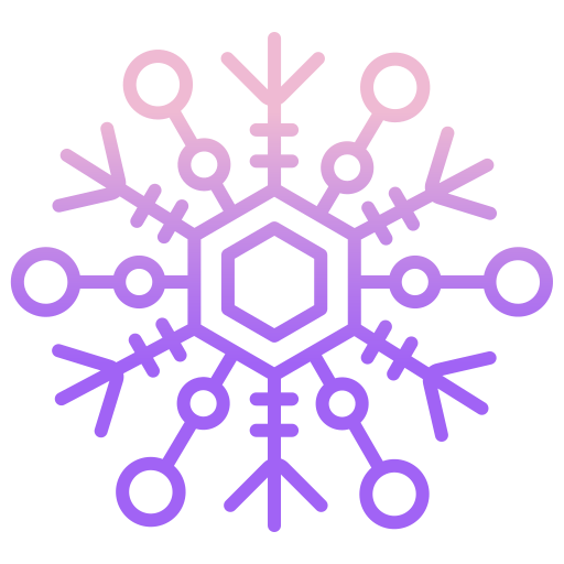 flocon de neige Icongeek26 Outline Gradient Icône