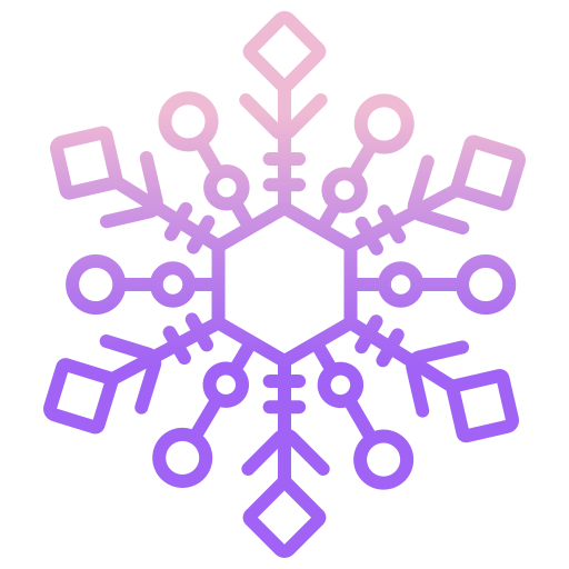 Снежинка Icongeek26 Outline Gradient иконка
