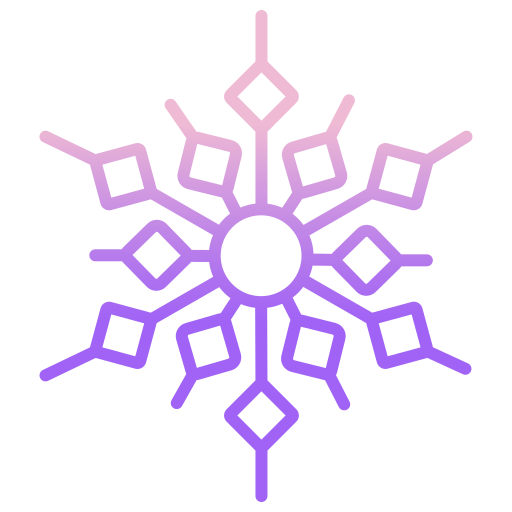 Snowflake Icongeek26 Outline Gradient icon