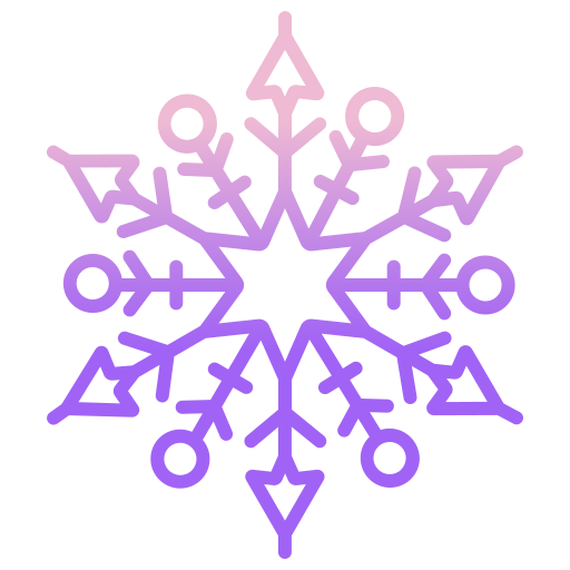 fiocco di neve Icongeek26 Outline Gradient icona