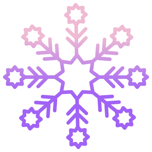płatek śniegu Icongeek26 Outline Gradient ikona