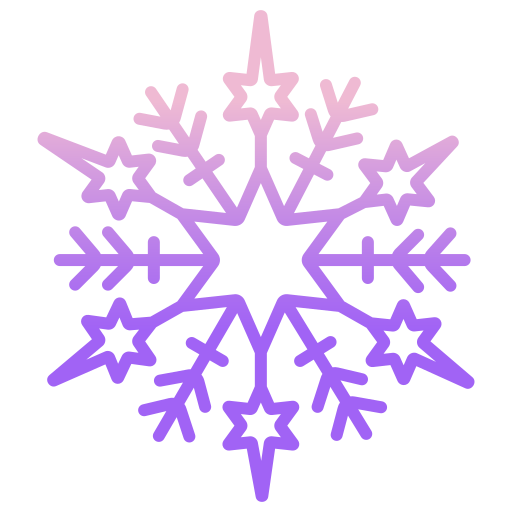Snowflake Icongeek26 Outline Gradient icon
