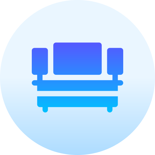 TV Table Basic Gradient Circular icon