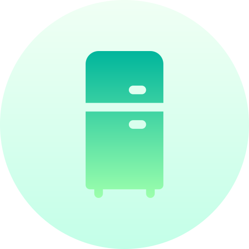refrigerador Basic Gradient Circular icono