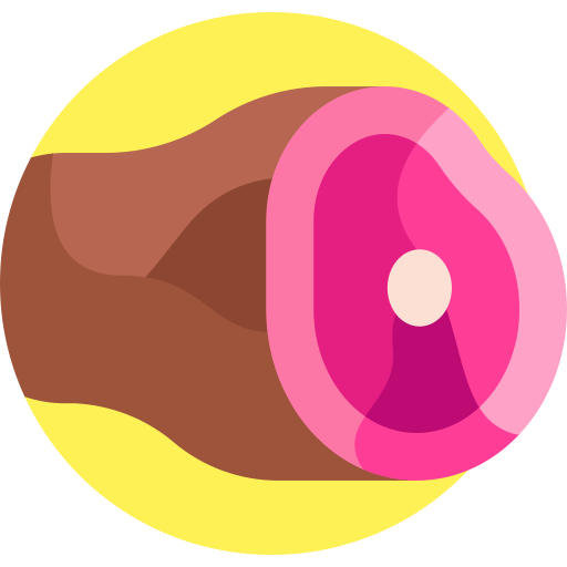 mięso Detailed Flat Circular Flat ikona