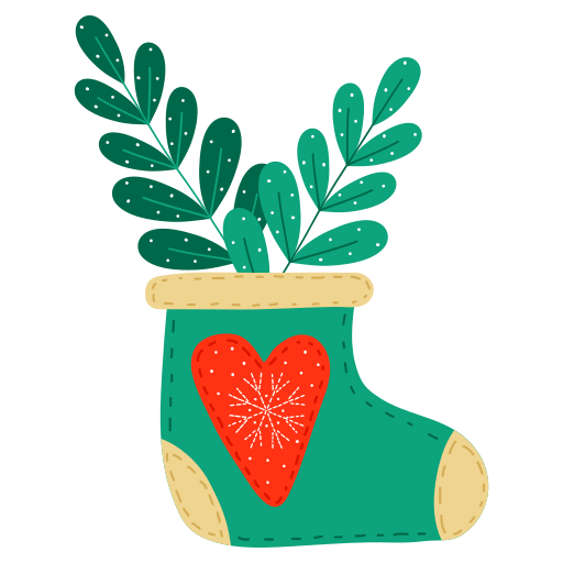 calcetín de navidad Generic Flat icono