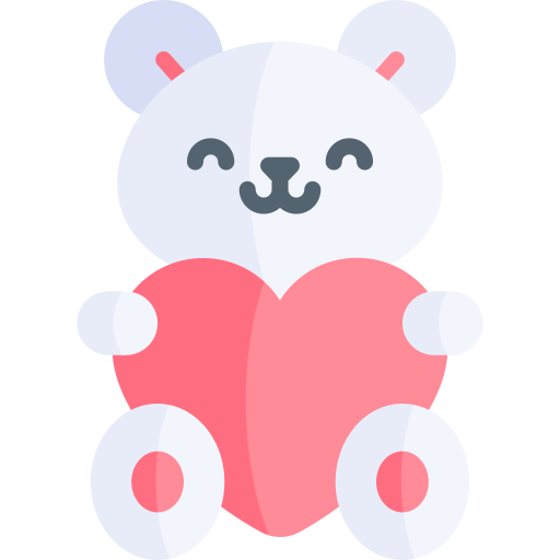 Teddy bear Kawaii Flat icon