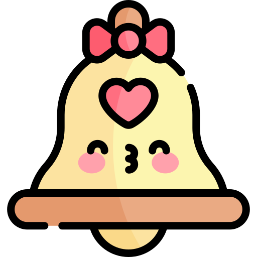 notificación Kawaii Lineal color icono
