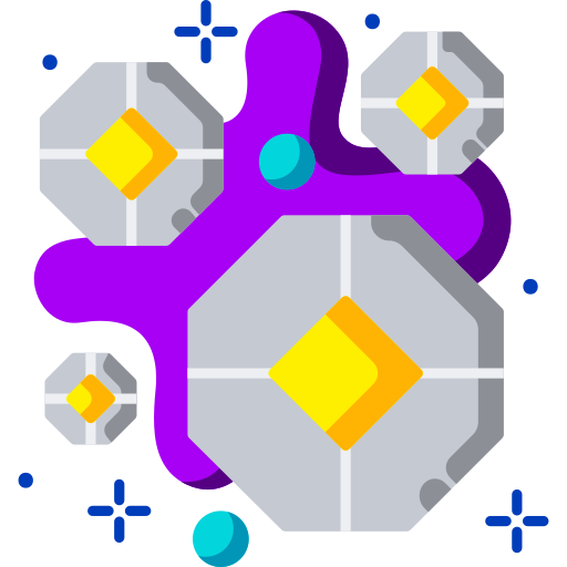 nano-kristallen Generic Flat icoon
