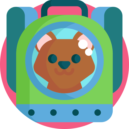 Pet Carrier Detailed Flat Circular Flat icon