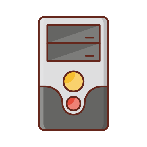 Pc tower Generic Outline Color icon