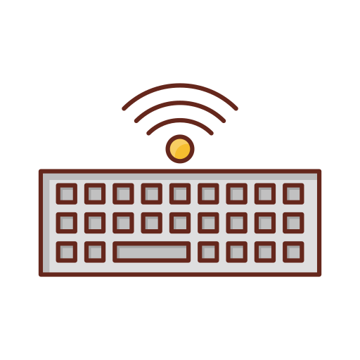 kabellose tastatur Generic Outline Color icon