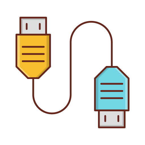 USB cable Generic Outline Color icon
