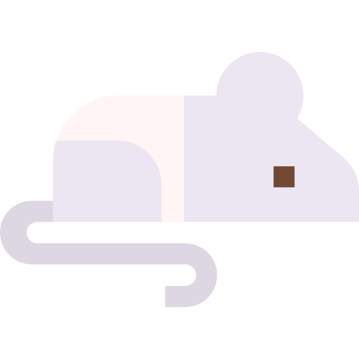 Laboratory Mouse Basic Straight Flat icon