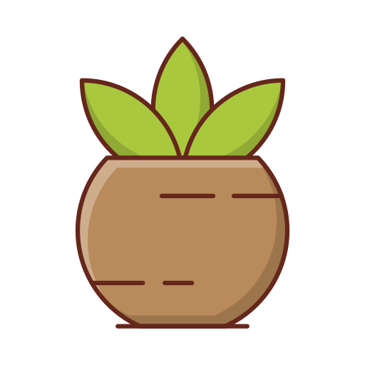 식물 냄비 Generic Outline Color icon