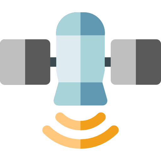 satellite Basic Rounded Flat Icône