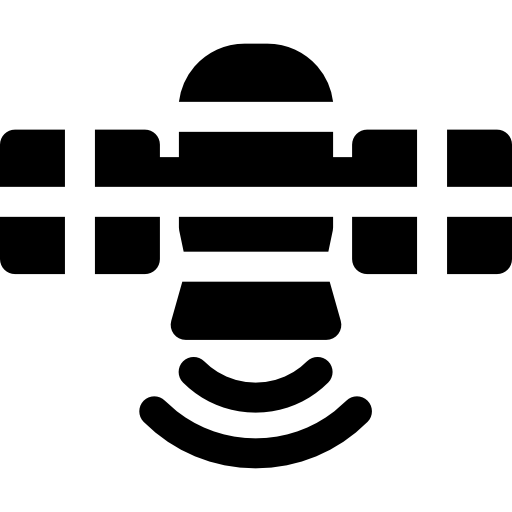 위성 Basic Rounded Filled icon