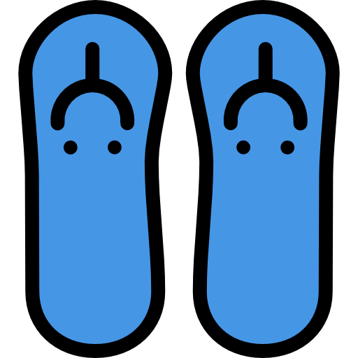Slippers Detailed Rounded Lineal color icon