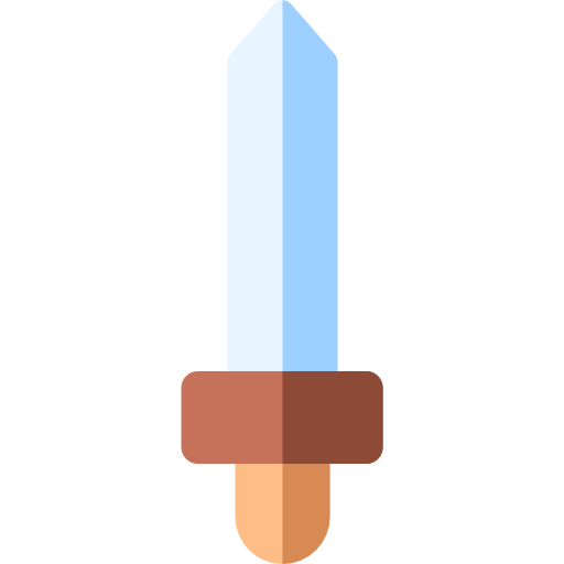 Sword Basic Rounded Flat icon