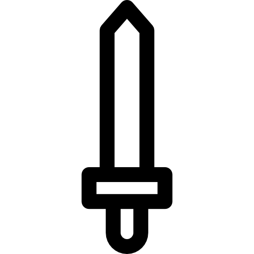 miecz Basic Rounded Lineal ikona