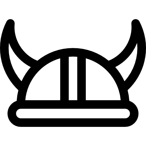 elmo vichingo Basic Rounded Lineal icona