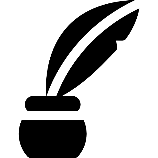 tintero Basic Rounded Filled icono
