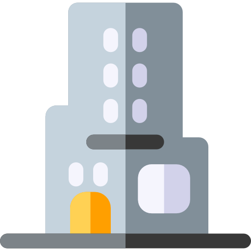 Skyscraper Basic Rounded Flat icon