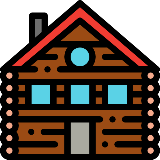 haus Detailed Rounded Lineal color icon