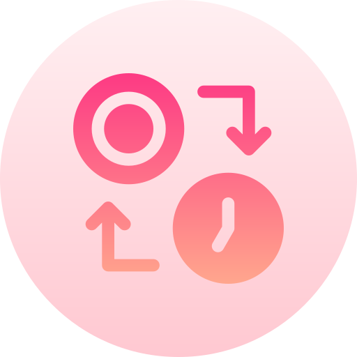 管理 Basic Gradient Circular icon