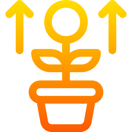 crescita Basic Gradient Lineal color icona