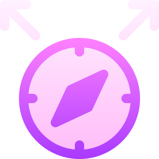brújula Basic Gradient Gradient icono