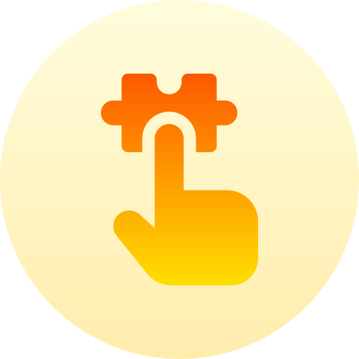 パズルのピース Basic Gradient Circular icon