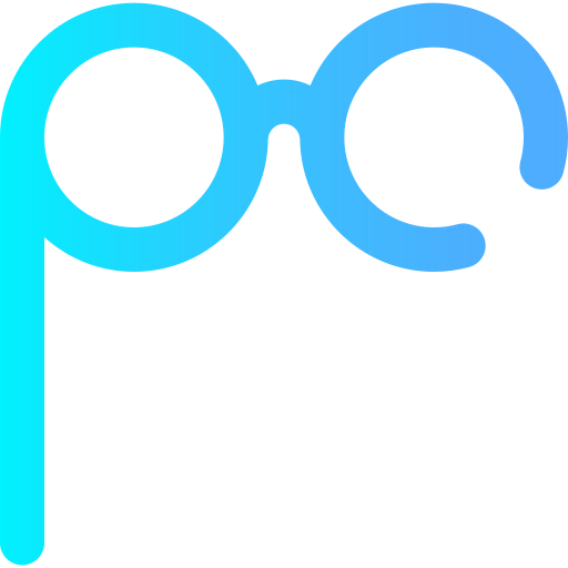 Spectacles Super Basic Omission Gradient icon