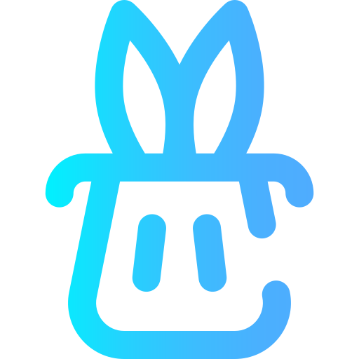 토끼 모자 Super Basic Omission Gradient icon