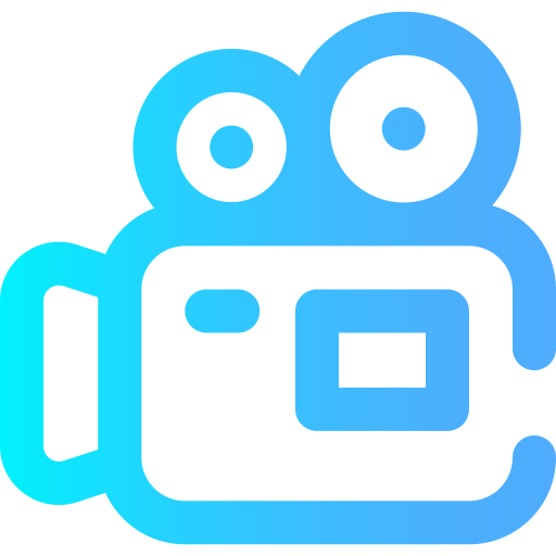 비디오 카메라 Super Basic Omission Gradient icon